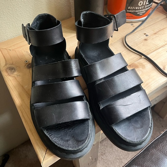 Dr. Martens Shoes - Dr. Marten’s Clarissa chunky leather women’s sandals